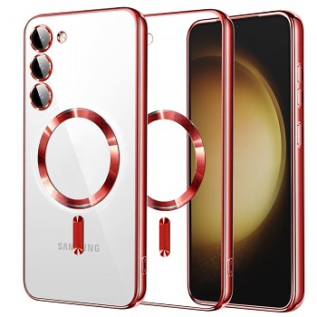 Techsuit Krystalové MagSafe Samsung Galaxy S23 Plus Červené