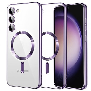 Techsuit Luxury Crystal MagSafe Samsung Galaxy S23 Světle fialový