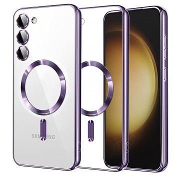 Techsuit Luxusní Křišťál MagSafe Samsung S23 Plus Fialový