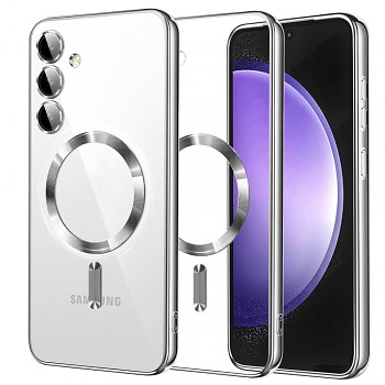 Techsuit Křišťálový MagSafe Samsung Galaxy S23 FE Stříbrný