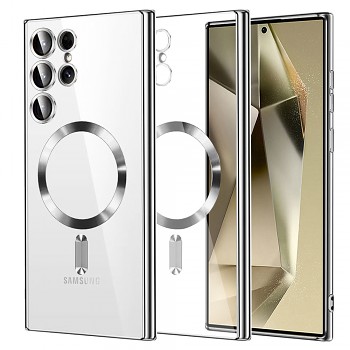 Techsuit Křišťálový MagSafe Samsung Galaxy S24 Ultra Stříbrný