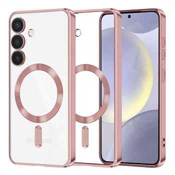 Techsuit Křišťálový MagSafe Samsung Galaxy S24 Plus Růžový