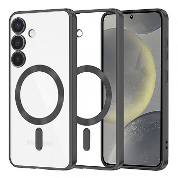 Techsuit Luxusní Křišťálový MagSafe Samsung Galaxy S24 Černý