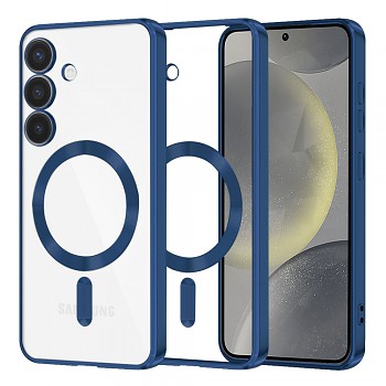 Techsuit Luxusní Křišťálový MagSafe Samsung Galaxy S24 Tmavě modrý