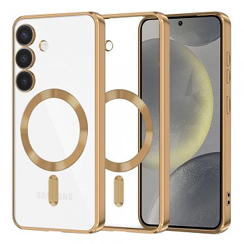 Techsuit Luxusní Křišťál MagSafe Samsung Galaxy S24 Gold