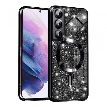 Techsuit Luxusní Třpytivý MagSafe Samsung Galaxy S21 FE 5G Černý