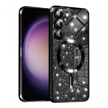 Techsuit Luxusní Třpytivý MagSafe Samsung Galaxy S23 Plus Černý