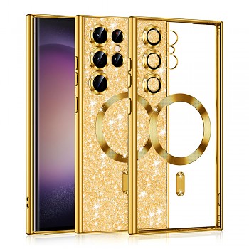 Techsuit Třpytivý MagSafe Samsung Galaxy S23 Ultra Gold