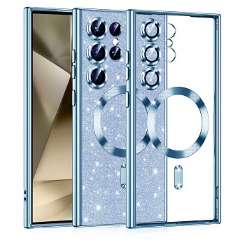 Techsuit Luxusní Třpytivý MagSafe Samsung Galaxy S24 Ultra Světle modrý