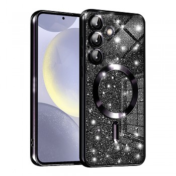 Techsuit Luxusní Třpytky MagSafe Samsung Galaxy S24 Černý