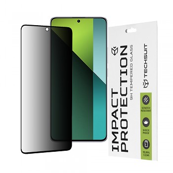 Techsuit 111D Ochranné sklo soukromí Xiaomi Redmi Note 13 Pro 5G Poco X6 Černé