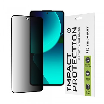 Techsuit 111D Privátní sklo celoplošné Xiaomi 13T 13T Pro Černá