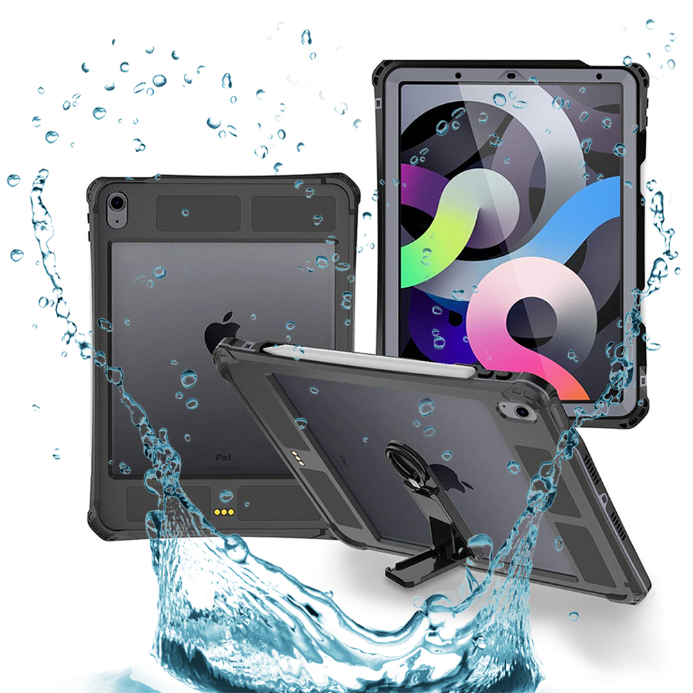 Levně ShellBox Waterproof IP68 iPad Air 4 2020 Air 5 2022 Black