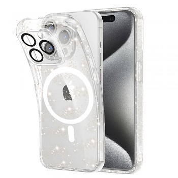 Techsuit SparkleSkin MagSafe Series iPhone 15 Pro Max Clear