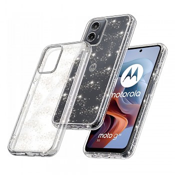 Techsuit SparkleSkin Series Motorola Moto G34 G45 Clear
