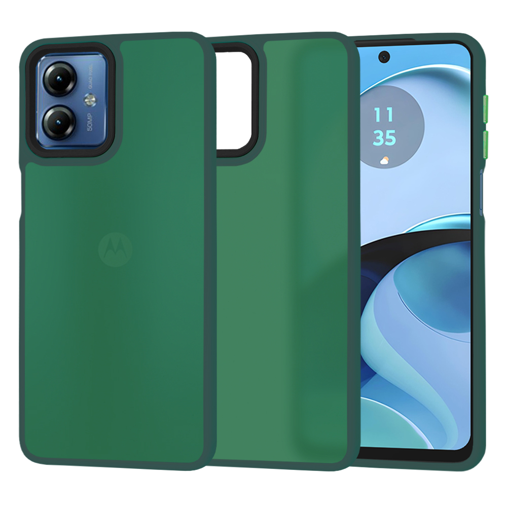 Levně Techsuit HaloFrost Series Motorola Moto G14 Midnight Green