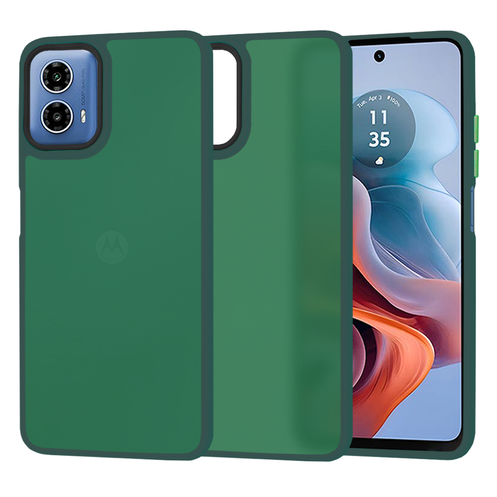 Levně Techsuit HaloFrost Series Motorola Moto G34 G45 Midnight Green