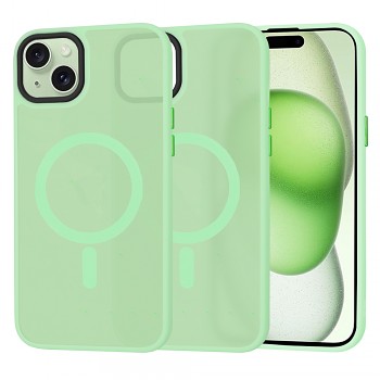 Techsuit HaloFrost MagSafe Series iPhone 15 Plus Light Green