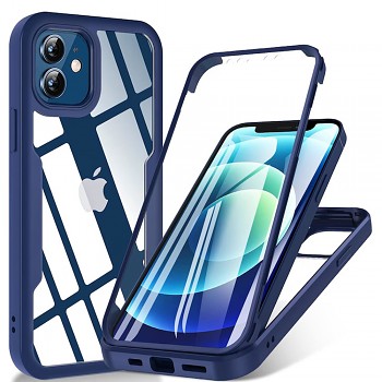 Techsuit ColorVerse 360 Series Screen Protector iPhone 12 Blue