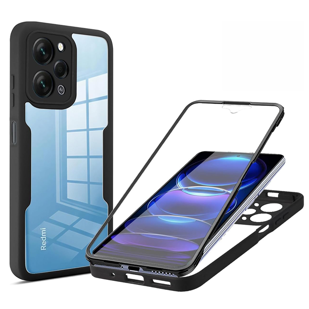 Levně Techsuit ColorVerse 360 Series Screen Protector Xiaomi Redmi 12 4G Black