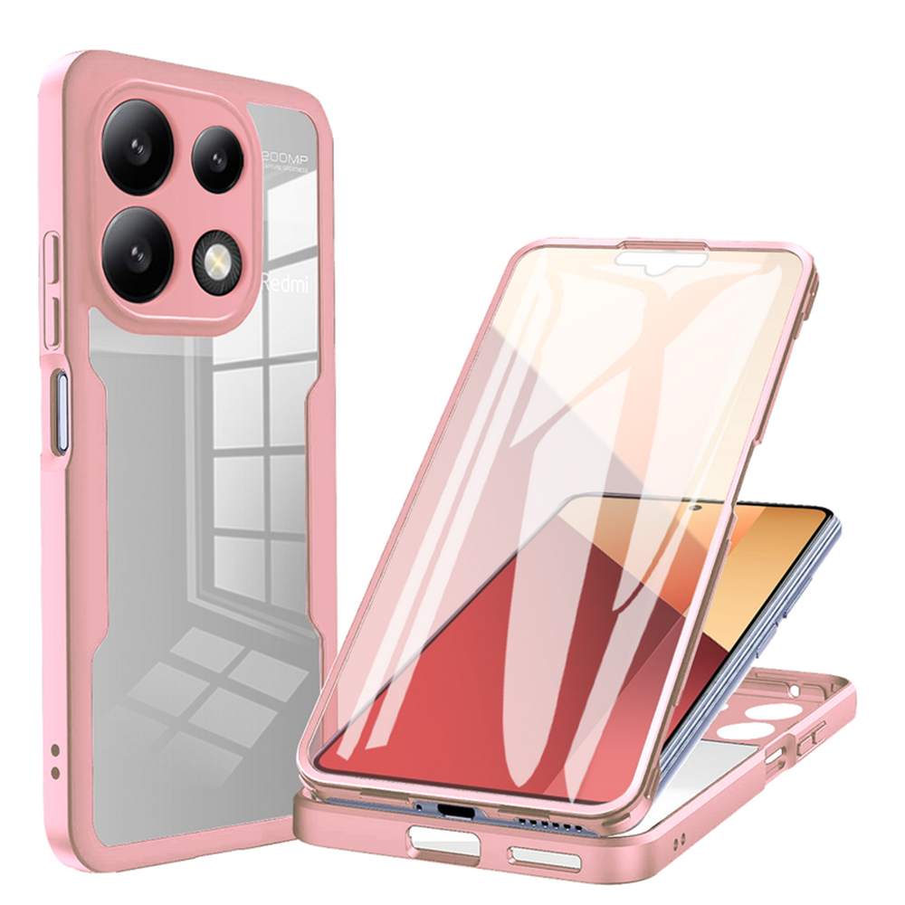 Levně Techsuit ColorVerse 360 Series Screen Protector Xiaomi Redmi Note 13 Pro Poco M6 Pro Pink