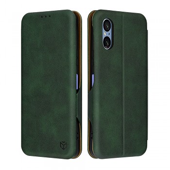 Techsuit Safe Wallet Plus pro Sony Xperia 5 VI zelená