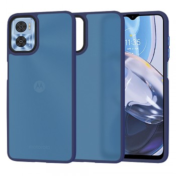 Techsuit HaloFrost Series Motorola Moto E22 Deep Blue