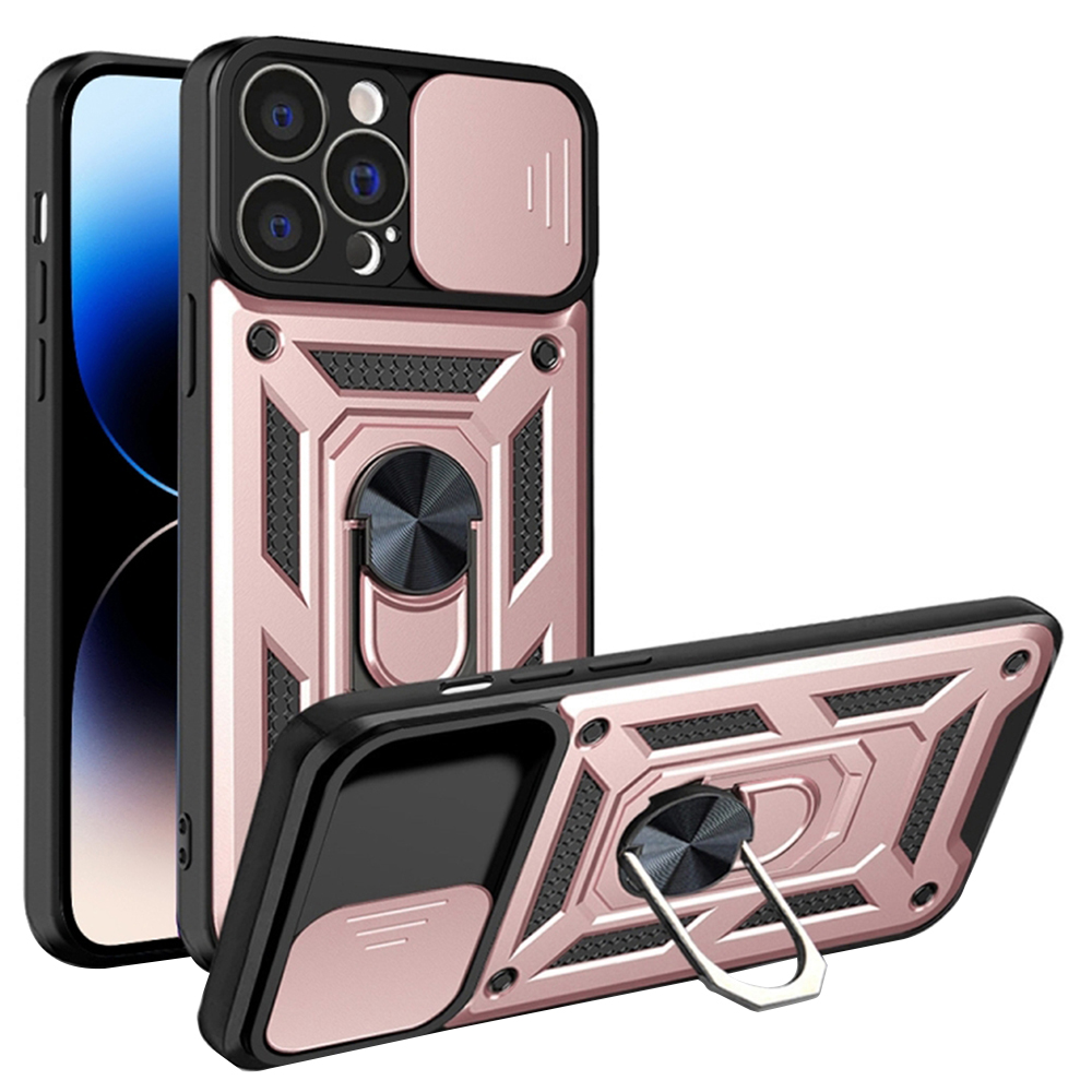 Levně Techsuit CamShield Series iPhone 14 Pro Rose Gold
