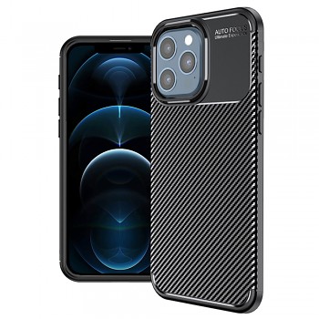 Techsuit CarbonFiber pouzdro pro iPhone 12 Pro Max Black