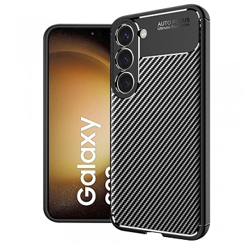 Techsuit CarbonFiber černý kryt Samsung Galaxy S23 Plus