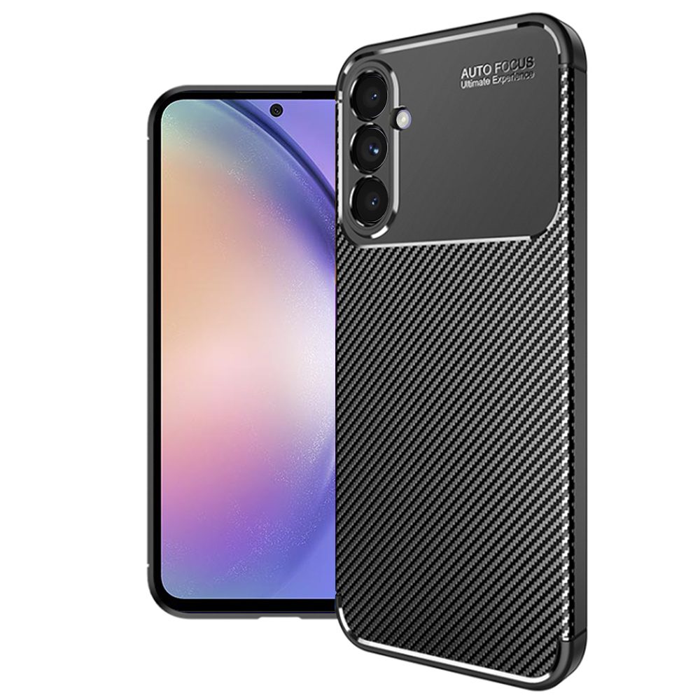 Levně Techsuit CarbonFiber obal Samsung Galaxy A54 černý