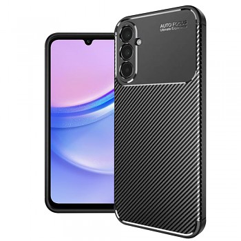 Techsuit CarbonFiber kryt Samsung Galaxy A15 4G 5G černý