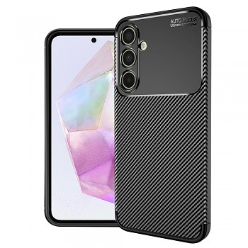 Techsuit CarbonFiber pouzdro Samsung Galaxy A35 5G Black