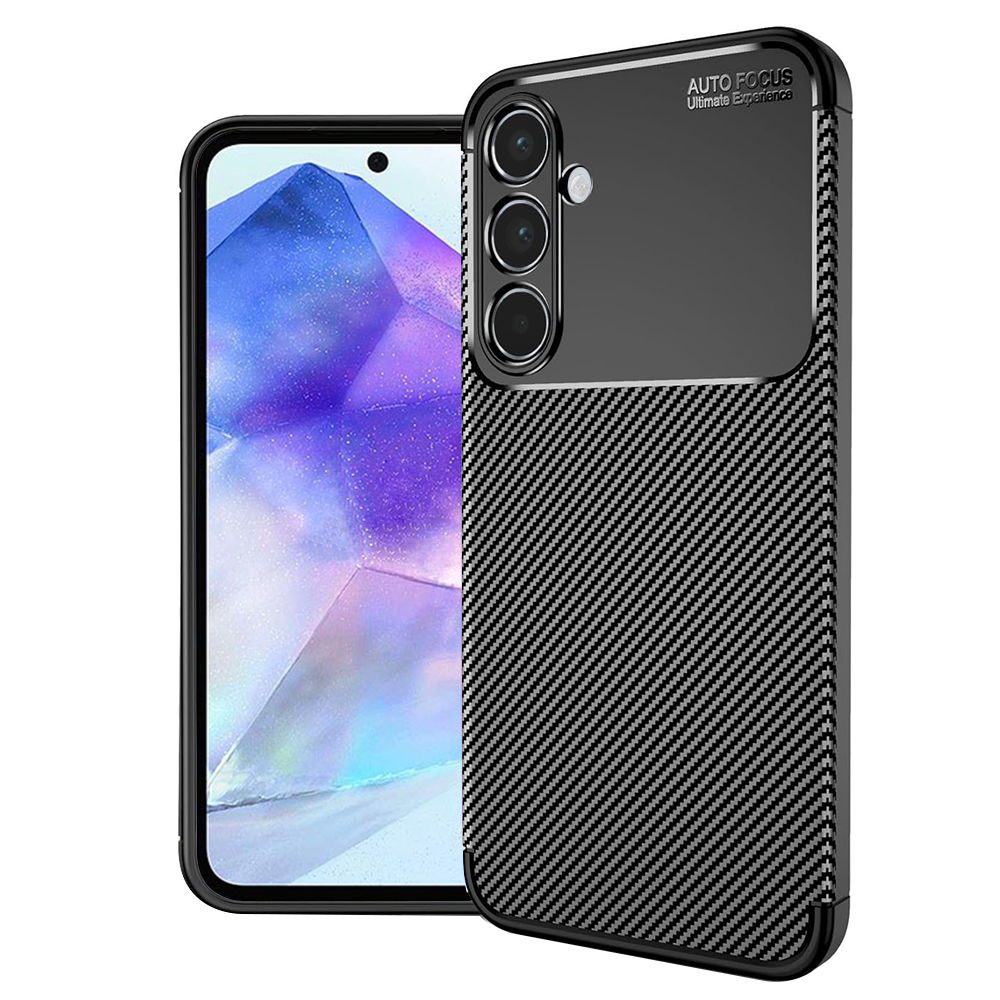 Levně Techsuit CarbonFiber kryt Samsung Galaxy A55 5G černý