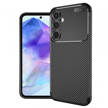 Techsuit CarbonFiber kryt Samsung Galaxy A55 5G černý