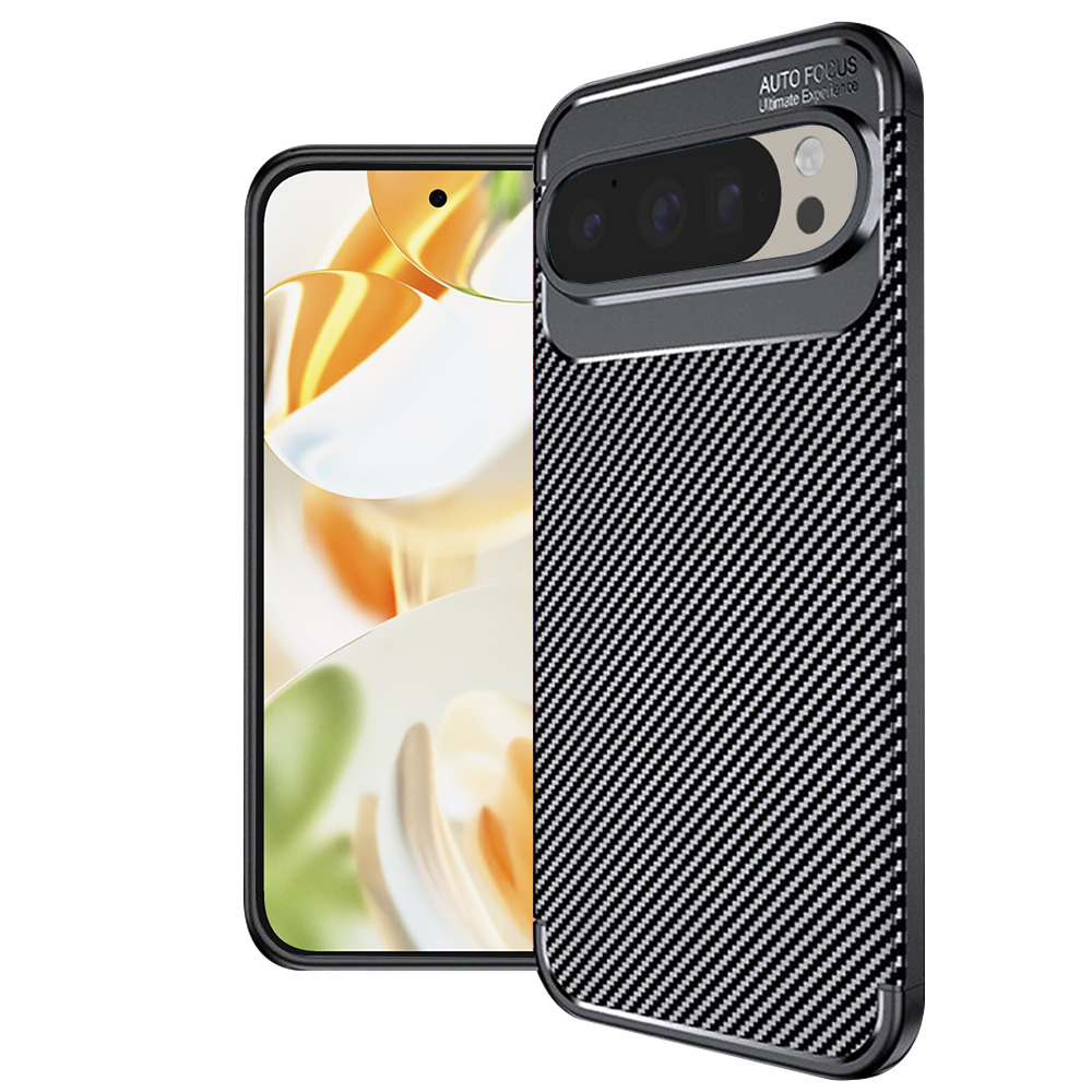 Techsuit CarbonFiber obal pro Google Pixel 9 Pro Black