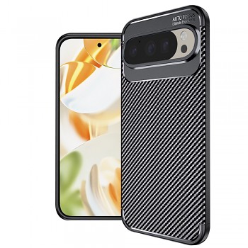 Techsuit CarbonFiber obal pro Google Pixel 9 Pro Black