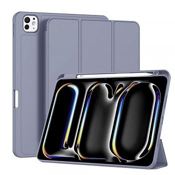 Techsuit Flex Trifold Pencil Holder iPad Pro 11 2024 2025 Purple
