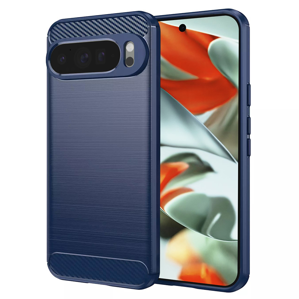 Levně Techsuit CarbonSilicone kryt na Google Pixel 9 Pro XL modrý