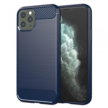 Techsuit Karbonový Silikonový Obal iPhone 11 Pro Max Modrý