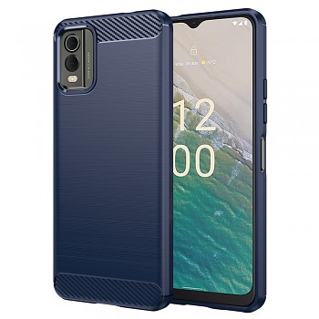 Techsuit Carbon Silicone Nokia C32 Blue