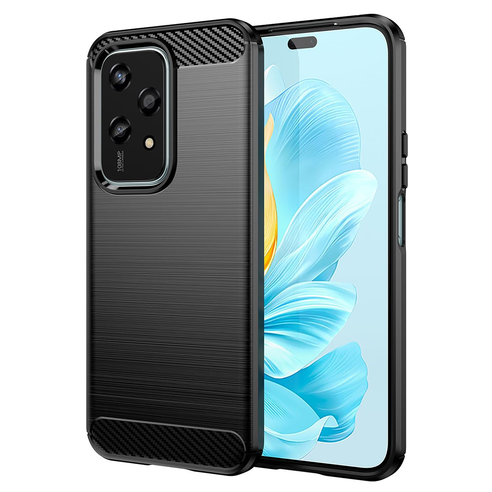 Levně Techsuit Karbonový silikon Honor 200 Lite černý