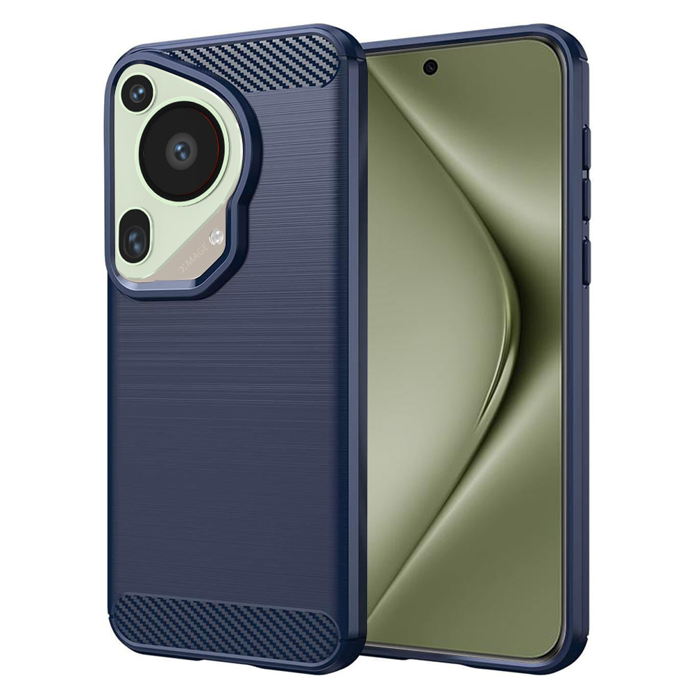Levně Techsuit Carbon Silicone kryt Huawei Pura 70 Ultra Blue