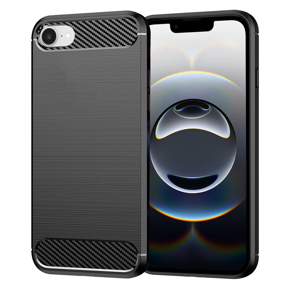 Techsuit Carbon Silicone iPhone 16e Black