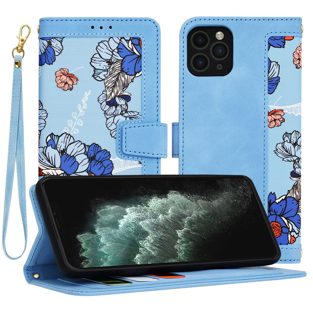 Levně Techsuit FlipCraft iPhone 11 Pro Max Zářivě modrá