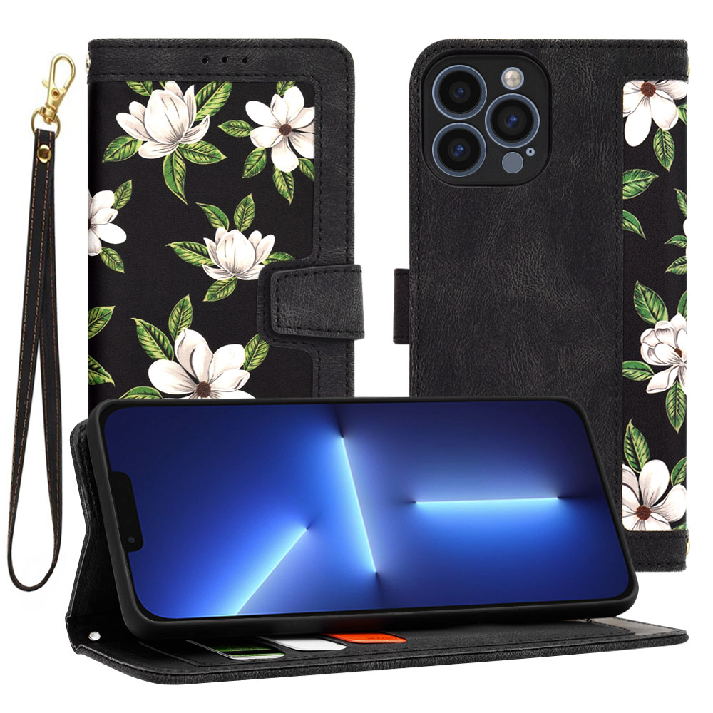 Levně Techsuit FlipCraft iPhone 13 Pro Max Květy úsvitu