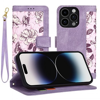 Techsuit FlipCraft iPhone 14 Pro Tajemná fialová
