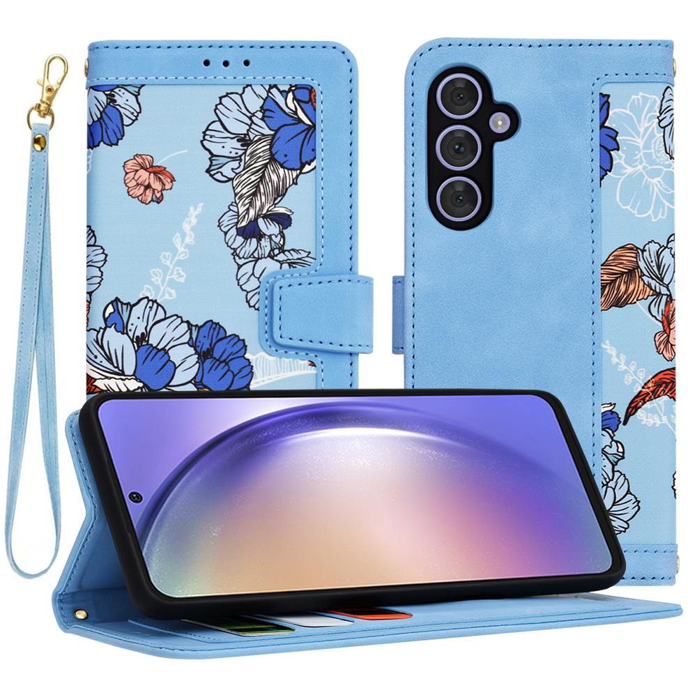 Levně Techsuit FlipCraft pouzdro Samsung Galaxy A54 živá modrá