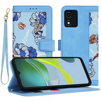 Techsuit FlipCraft Motorola Moto E13 Živá modrá