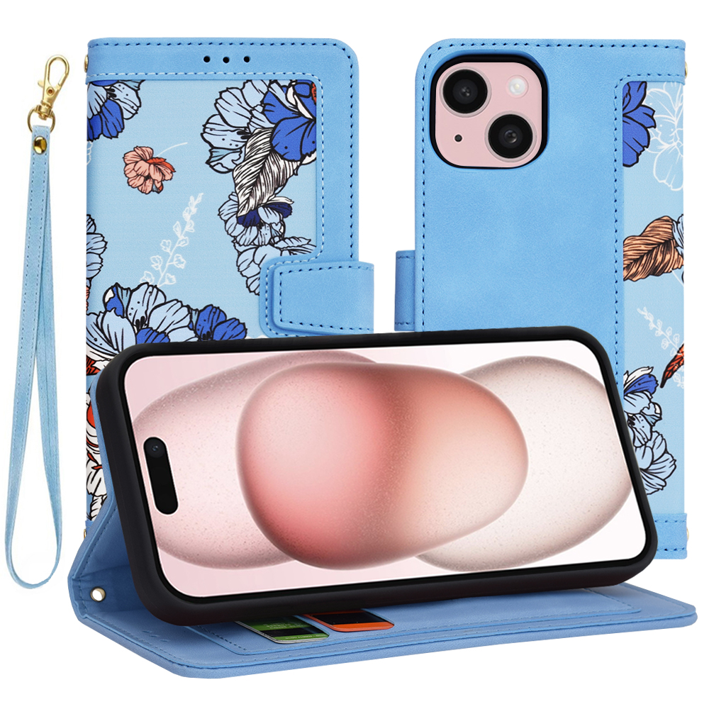 Levně Techsuit FlipCraft iPhone 15 Vibrant Blue
